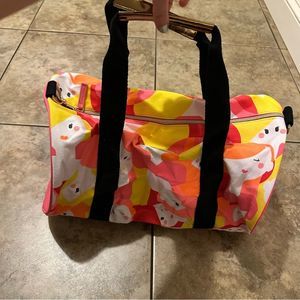 Benefit Cosmetics Faces Colorful Duffle Bag